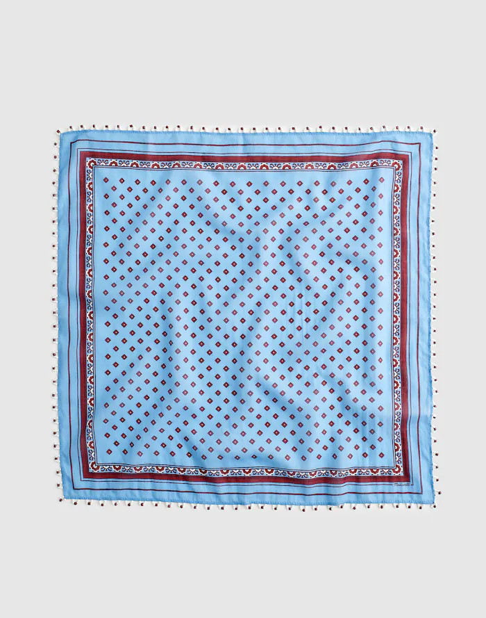 Beaded Bandana in Cotton Blend | Madewell