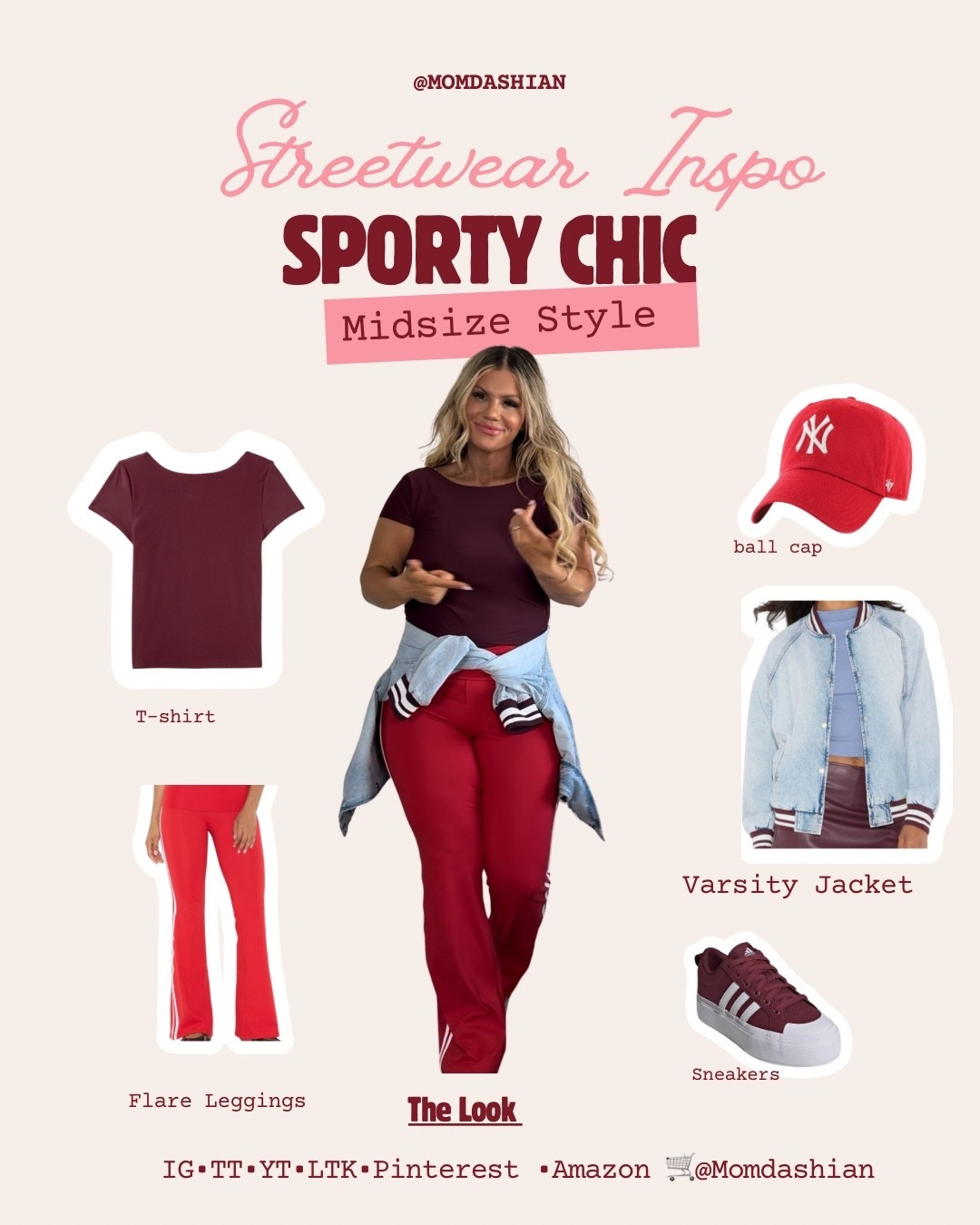 Streetwear inspo, sporty chic, casual fashion, athleisure style, laid back outfit, baseball cap look, sneaker style 

#LTKPetite #LTKMidsize #LTKPlusSize