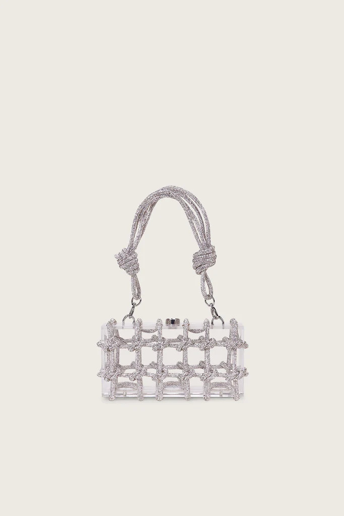 BESS RHINESTONE SHOULDER BAG - CLEAR | Cult Gaia - US