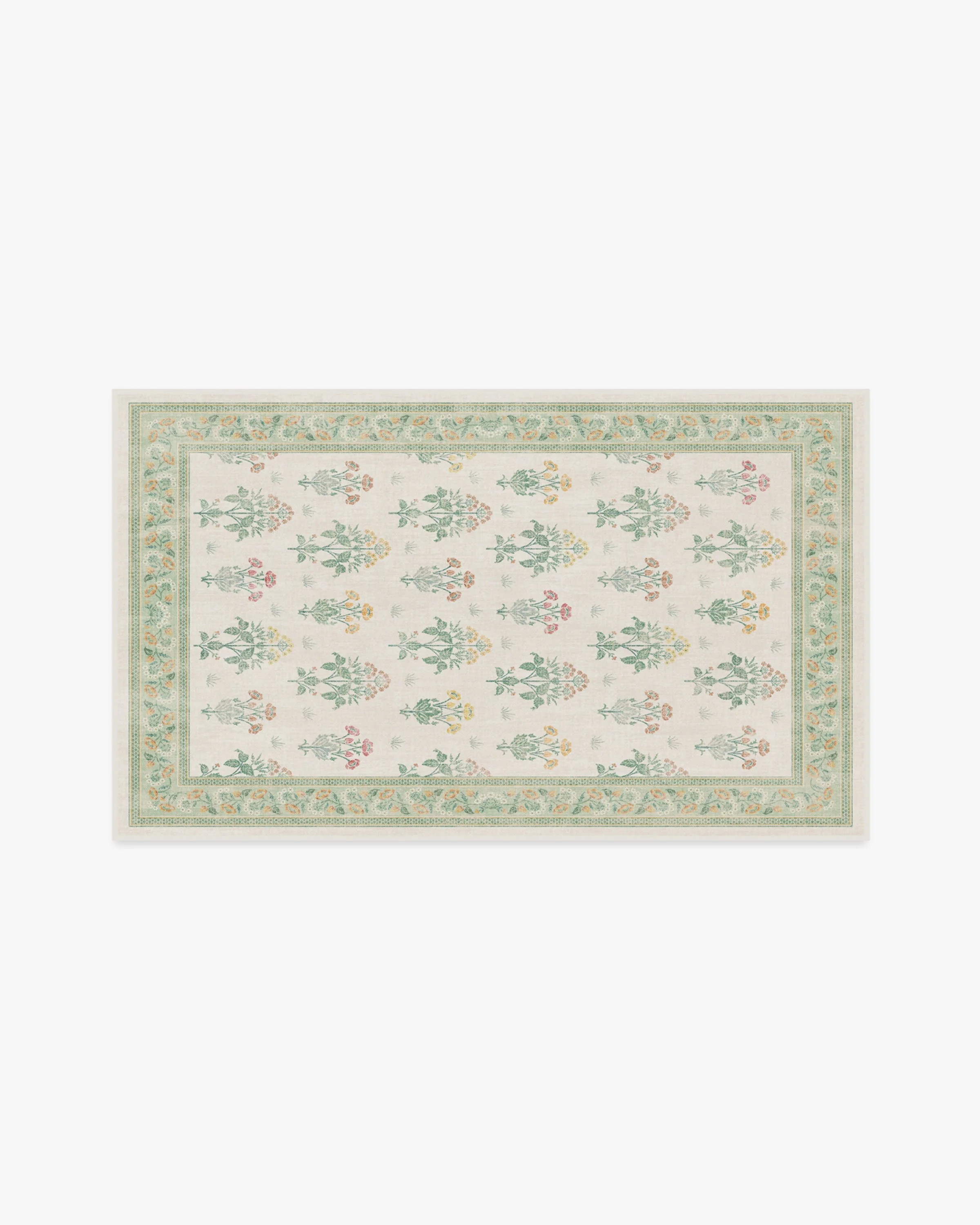 Meadow Sweet Ivory & Green Rug by Morris & Co. | Ruggable US | Ruggable