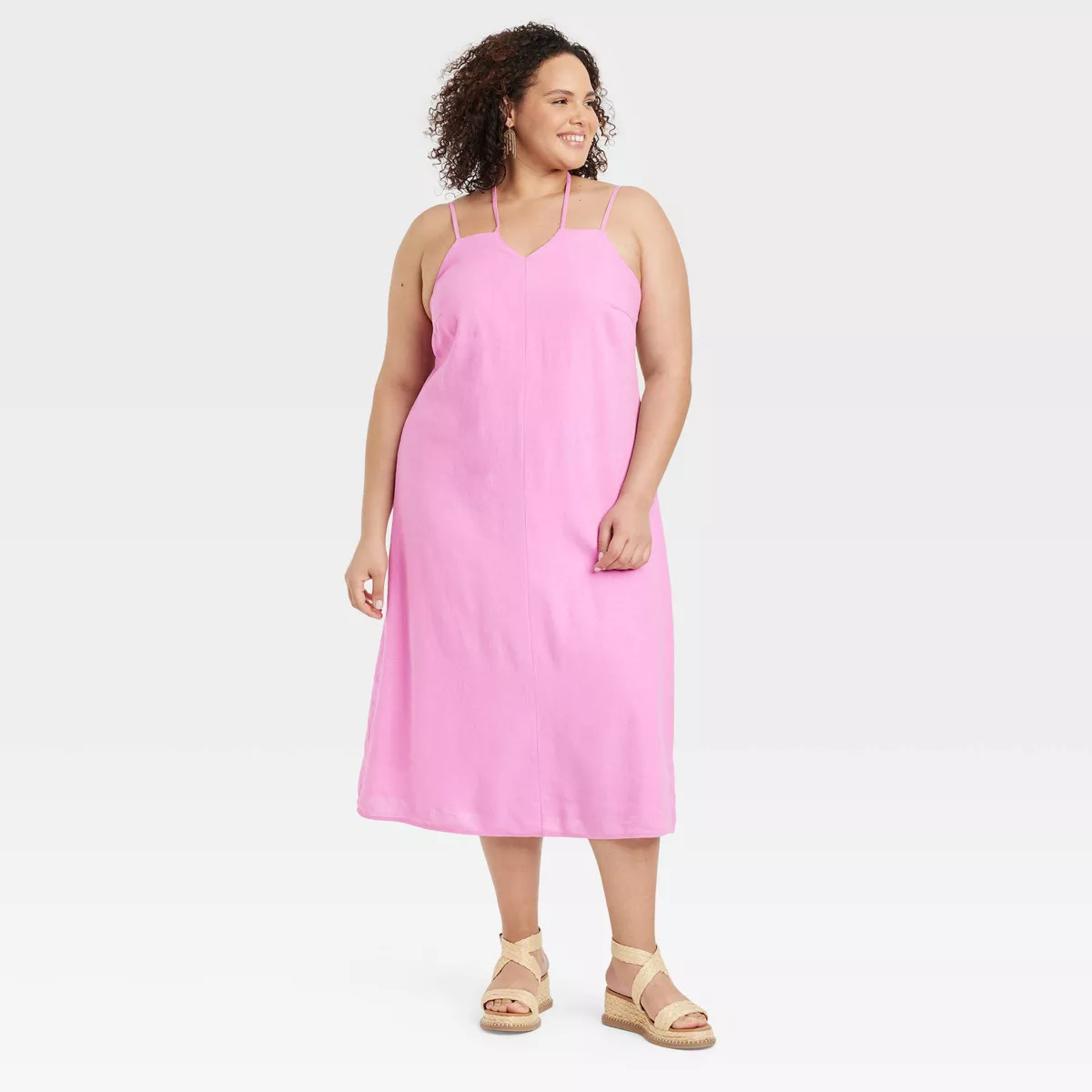Women's Linen Midi Sundress - Universal Thread™ | Target