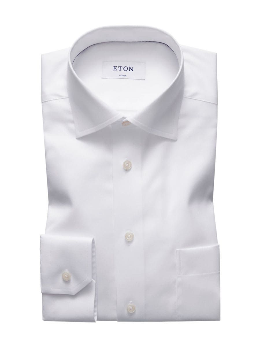 Classic-Fit Twill Dress Shirt | Saks Fifth Avenue
