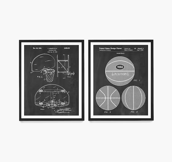 Basketball Patent Poster Basketball Wall Art Basketball | Etsy | Etsy (US)