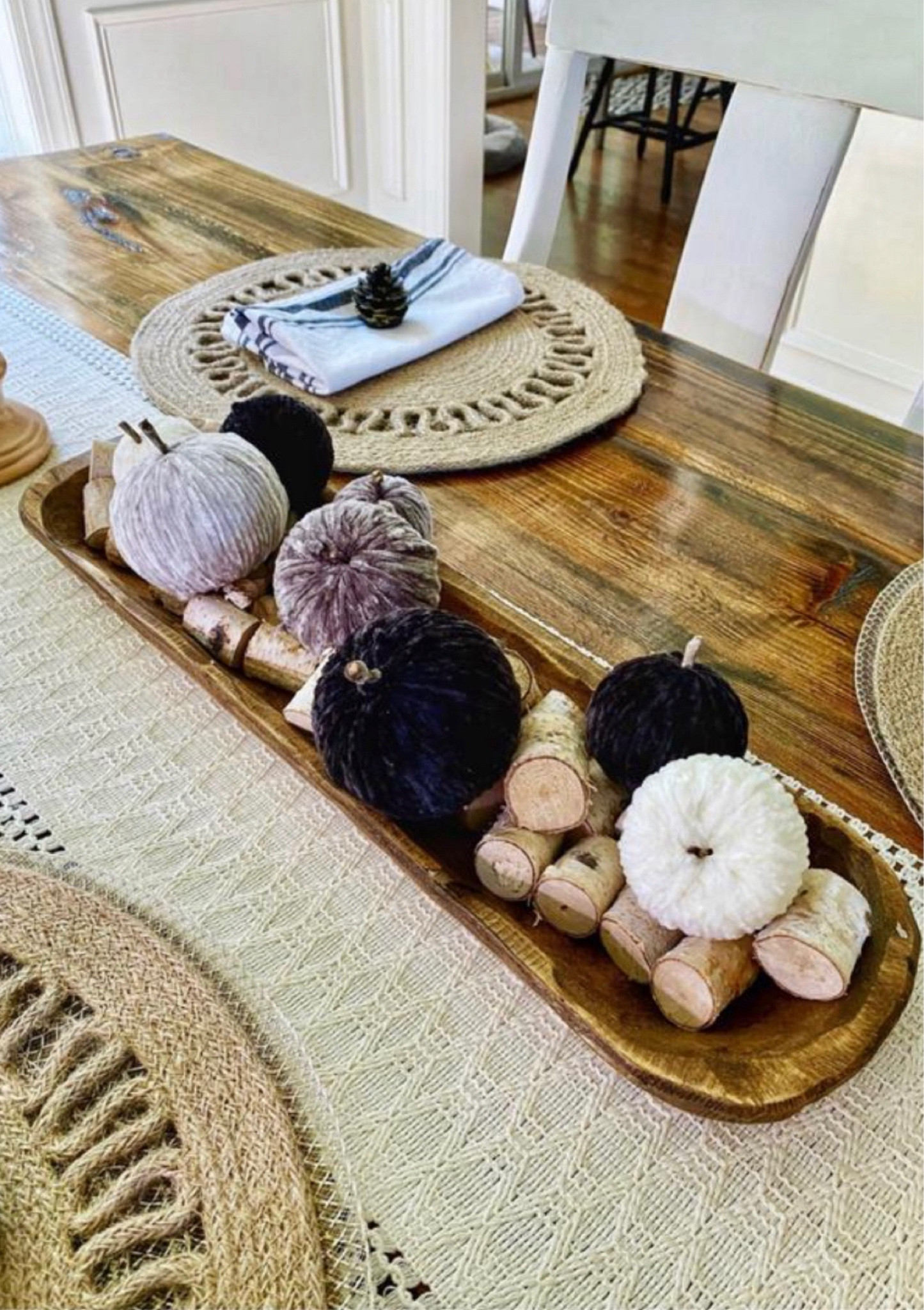 If you’ve been following along you know I LOVE fall! 

Sharing some Fall tablescape inspo for holiday gatherings or just to spruce up your look for the season! This cute centerpiece comes together easily and is budget-friendly while looking festive and chic! 
#falldecor #falltablescape #falltablestyling #homedecor #diningroomdecor #halloweendecor #pumpkins #amazonfinds

#LTKSeasonal #LTKHome #LTKFindsUnder100