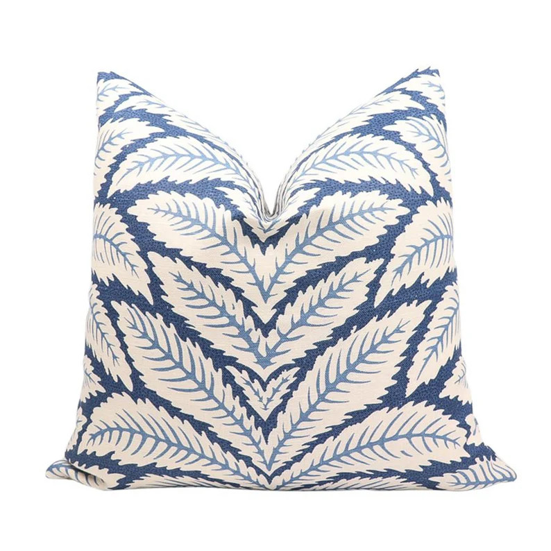 Brunschwig & Fils Talavera Linen pillow cover in Indigo 8014104.5.0 // Designer pillow // High en... | Etsy (US)