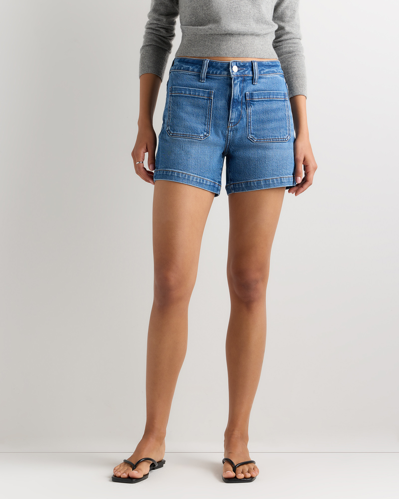 Bella Stretch Patch Pocket Shorts | Quince