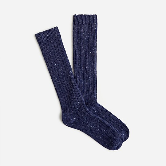 Cozy wool-blend knee-high socks | J. Crew US