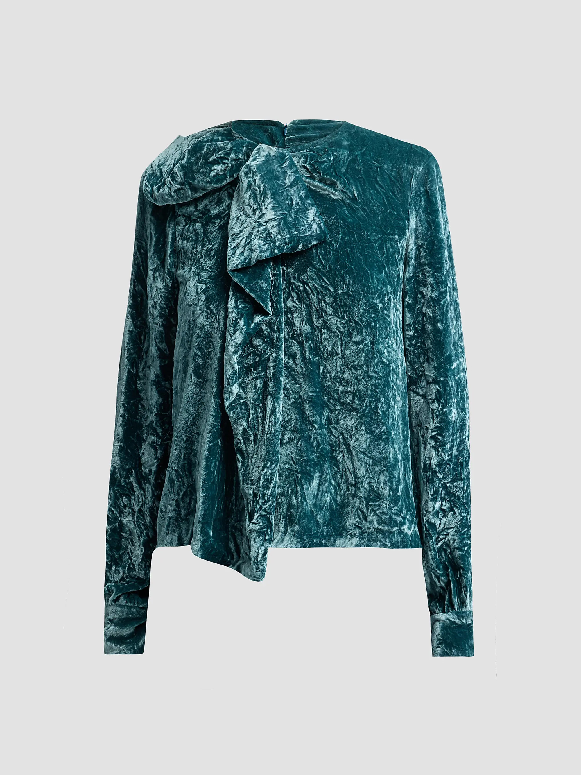 Vesa Draped Velvet Blouse | Saks Fifth Avenue