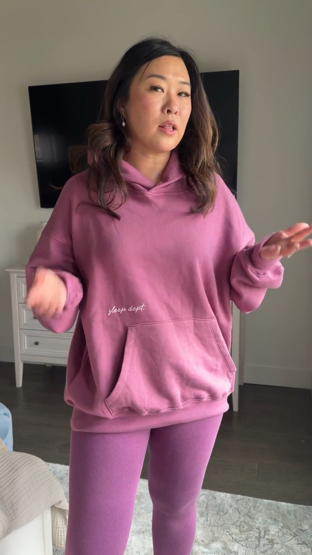 Target Comfy Club Sweatshirt: XL
Leggings: Medium 