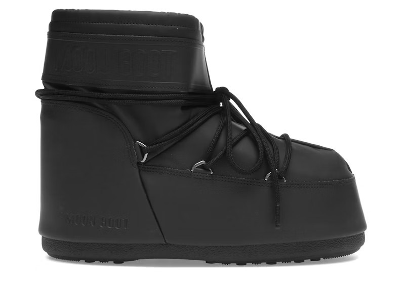 Moon Boot Icon Rubber Low Boot Black | StockX