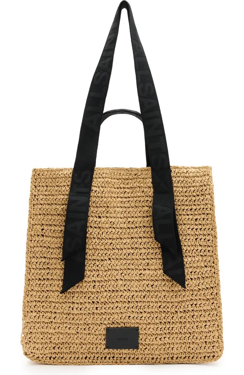 AllSaints Lullah Straw Tote Bag | Nordstrom | Nordstrom