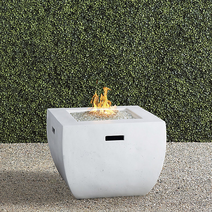 Bryson Fire Table in White Finish | Frontgate | Frontgate