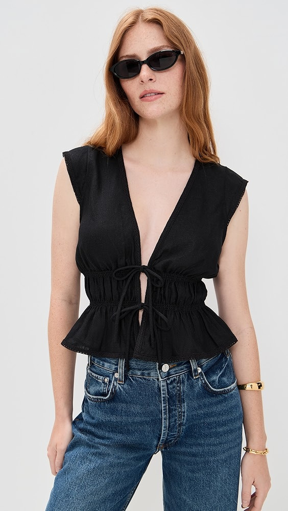 WAYF Clara Short Sleeve Top | Shopbop | Shopbop