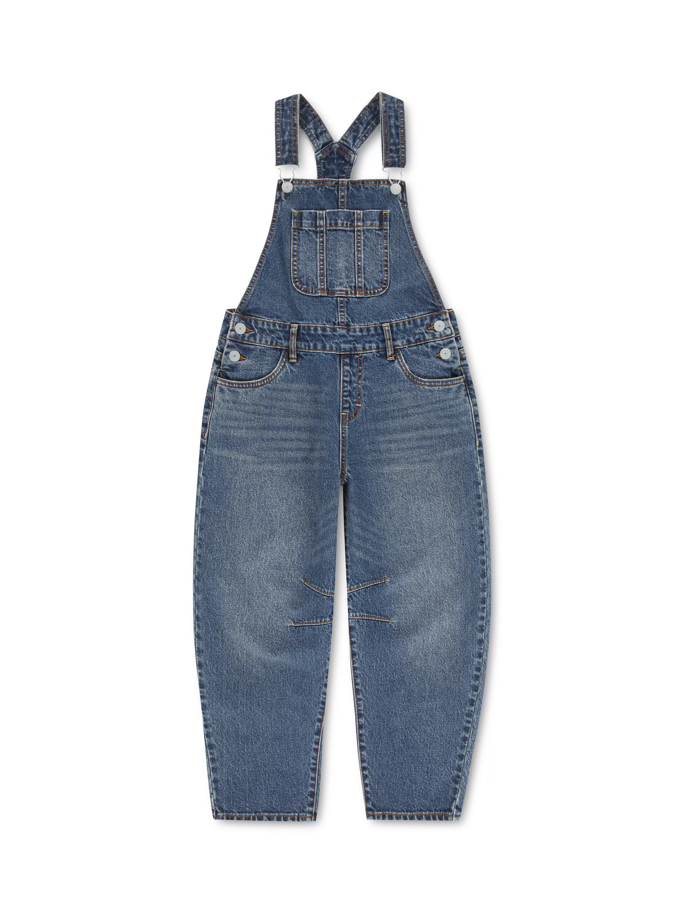 Levi's Kids'  Baggy Barrel Dungarees, Sky | John Lewis (UK)