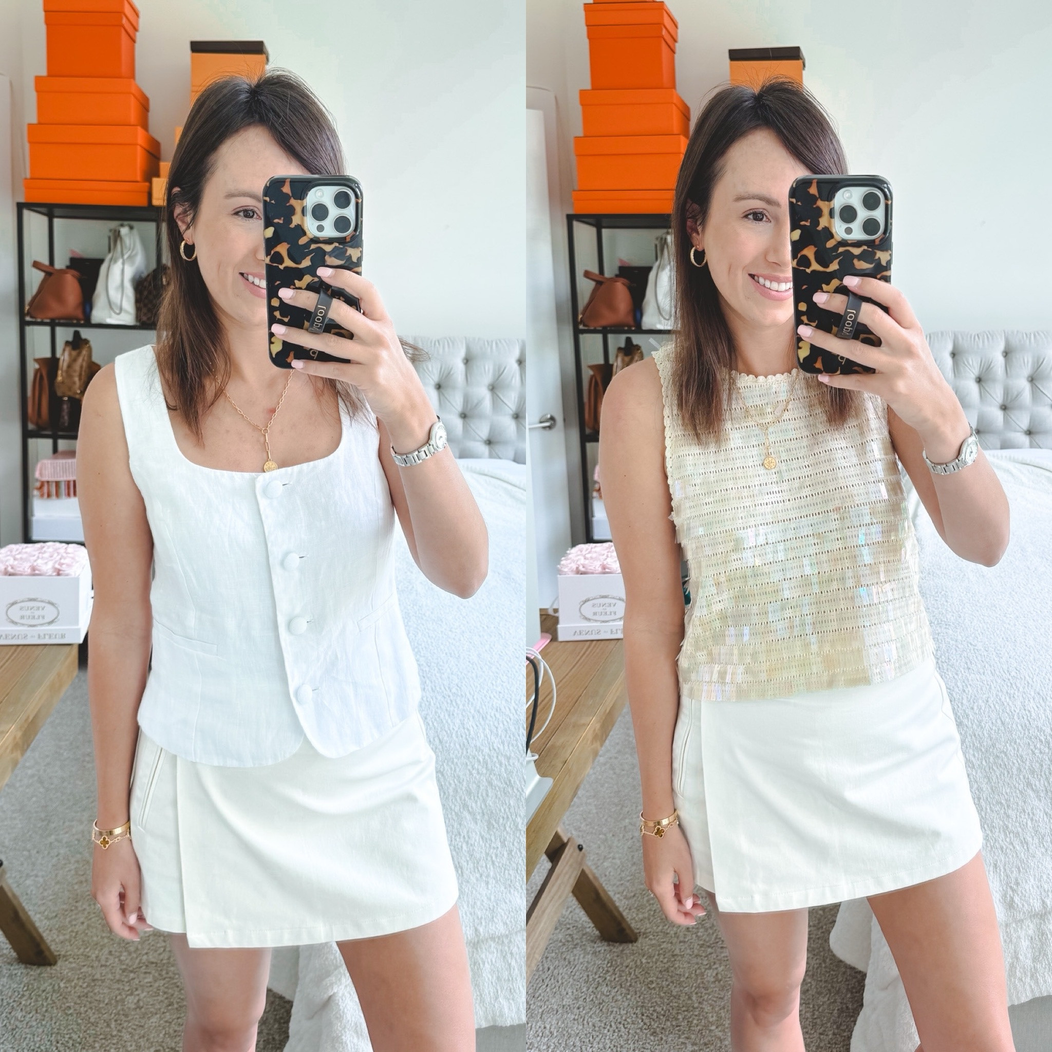 J crew outfits - skort size 2, vest size 2, sequin tank size xs



#LTKSeasonal #LTKStyleTip #LTKFindsUnder100