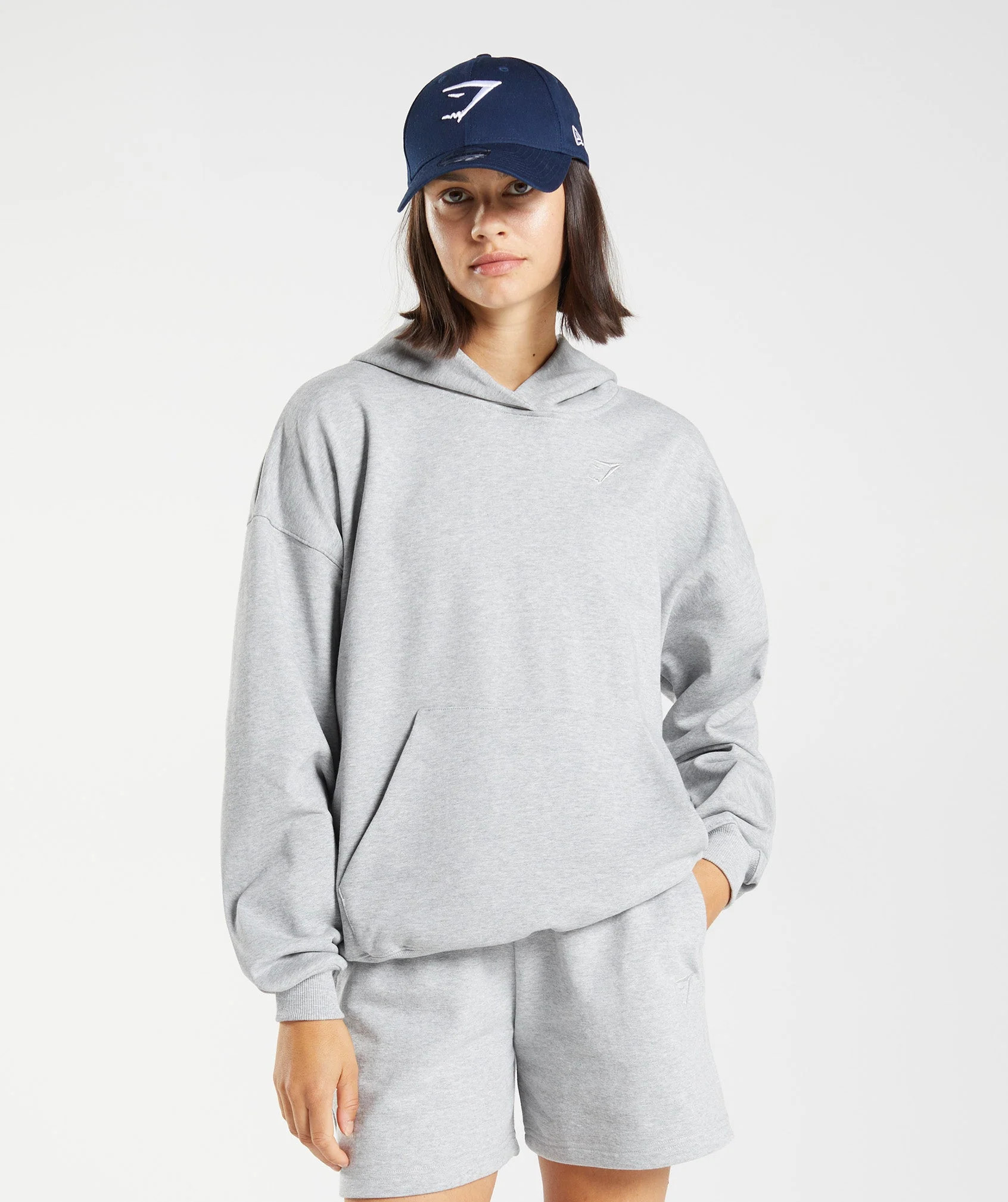 Gymshark Rest Day Sweats Hoodie - Light Grey Core Marl | Gymshark US