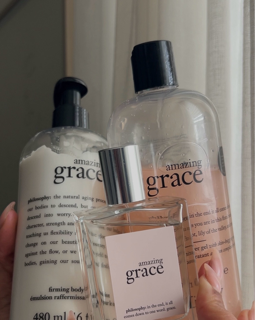 The best routines always end with a fragrance that feels like you. 🤍
I've been rediscovering the Philosophy Amazing Grace Collection, and I completely understand why it's remained a favorite for generations. The shower gel, body emulsion, and Philosophy Amazing Grace Eau de Toilette leave me feeling clean, feminine, fresh, and effortlessly put together.
Soft, timeless, and the kind of scent you reach for every single day.
#PhilosophyPartner #AmazingGrace #UltaBeauty #SoftLiving #EverydayLuxury #SelfCareRoutine #FragranceTok #CleanGirlAesthetic #QuietLuxury #amazonfinds

#LTKmorningroutine #LTKselfcare #LTKBaby