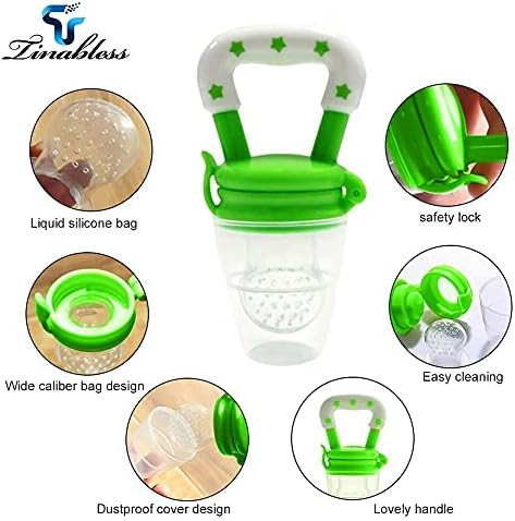 Baby Fruit Feeder Pacifier (2 Pack) - Bestwin Infant Teething Toy Teether in Appetite Stimulating... | Amazon (US)