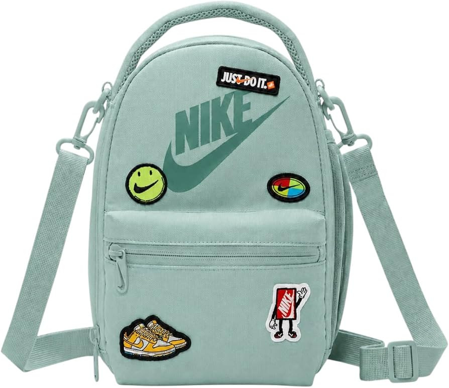 Nike Patch 4L Insulated Lunch Tote, Crossbody Lunch Box Bag with Bottle and Zip Pocket (Steam) | Amazon (US)