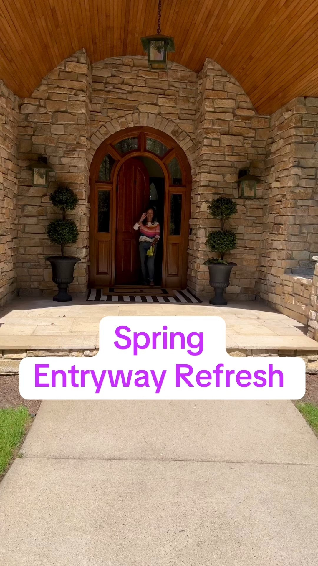 Spring entryway refresh. It’s time to add flower pots and plants to your front porch. 
kimbentley front porch refresh outdoor decor

#LTKOver40 #LTKSeasonal #LTKHome