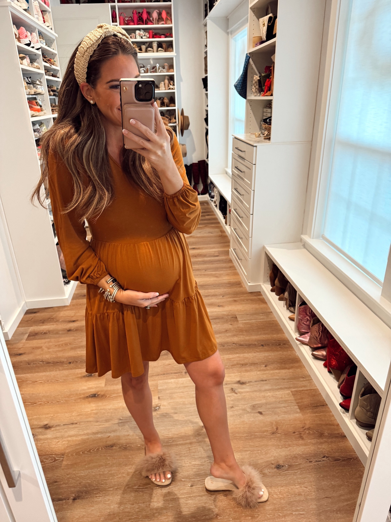 In a size medium in dress on Amazon prime! 