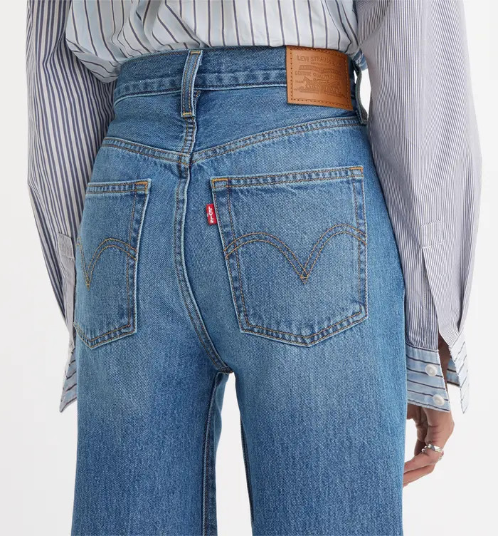 Levi's® Ribcage Release Hem High Waist Wide Leg Jeans | Nordstrom | Nordstrom