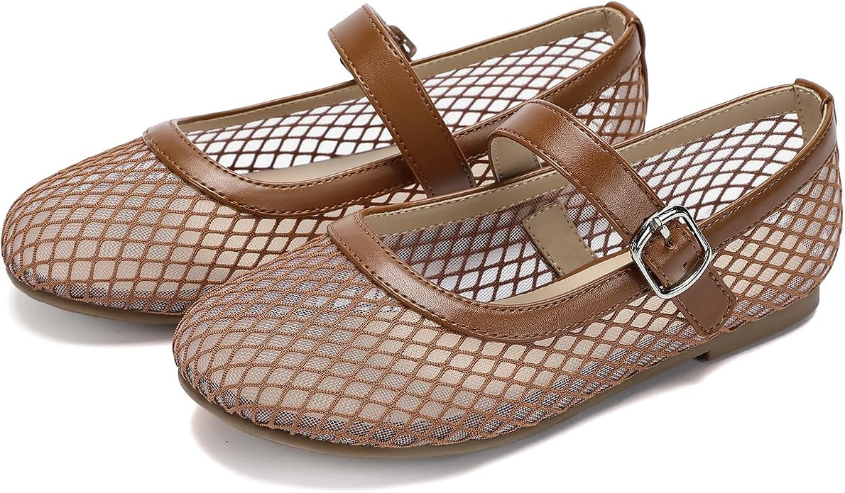 koppu Girls Flats Mary Jane Ballet Flats Dress Shoes Toddler Little Big Kid | Amazon (US)