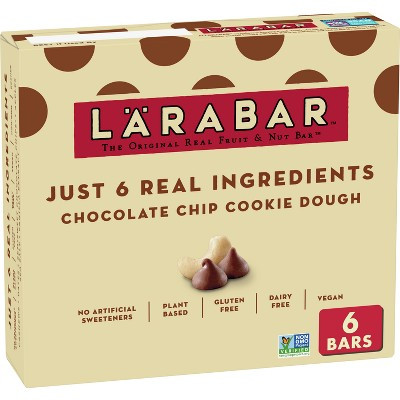 Larabar Chocolate Chip Cookie Dough Protein Bar - 9.6oz/6ct | Target