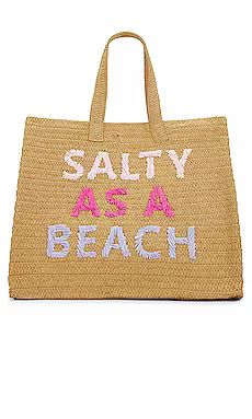 BTB Los Angeles Salty As A Beach Tote in Sand & Pink Rainbow from Revolve.com | Revolve Clothing (Global)