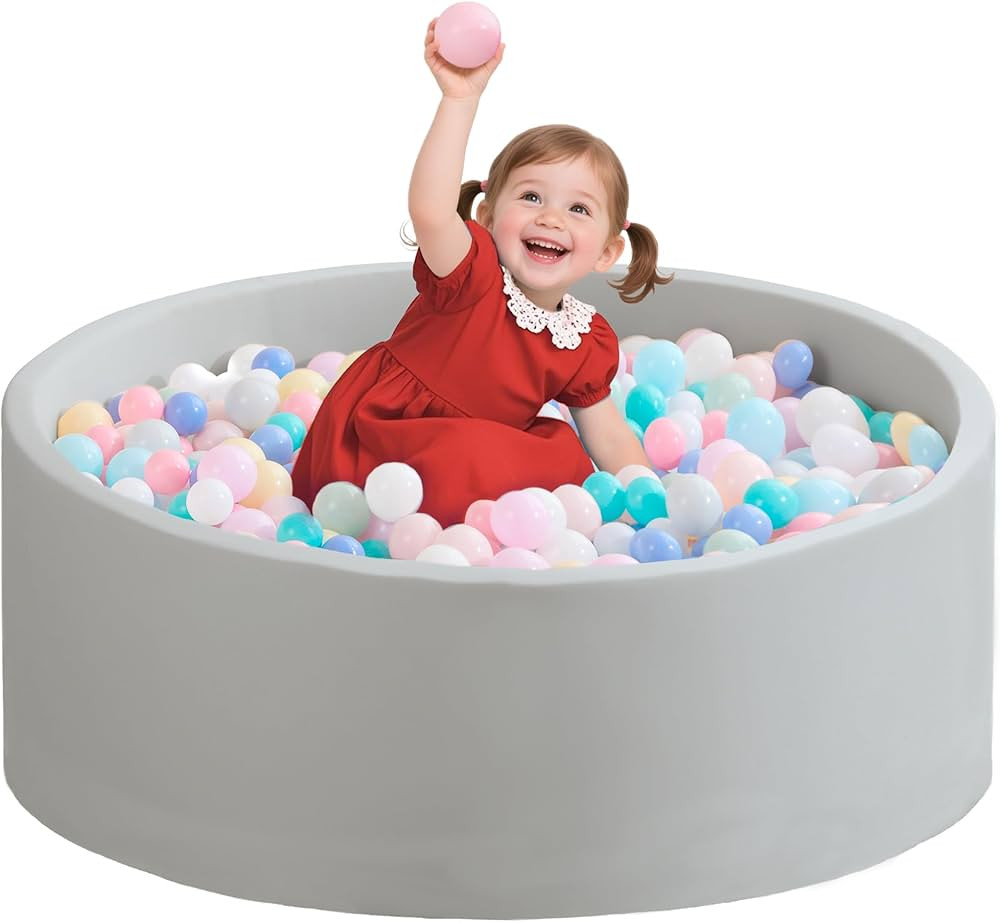 Ball Pit for Toddlers 35.43''x11.81 Baby Ball Pits Soft Memory Foam Ball Pit Round Kids Ball Pit ... | Amazon (US)