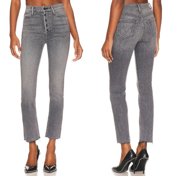 New Mother The Pixie Dazzler Ankle Fray Jeans in Digging Up Dirt Size 25 | Poshmark