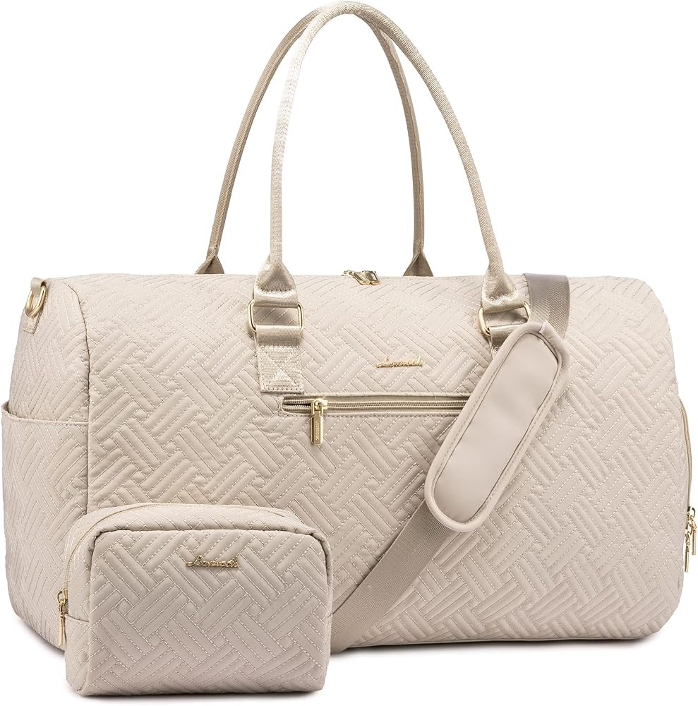 LOVEVOOK Travel Duffle Bag, Weekender Bag for Women with Toiletry Bag, Carry on Overnight Bag wit... | Amazon (US)