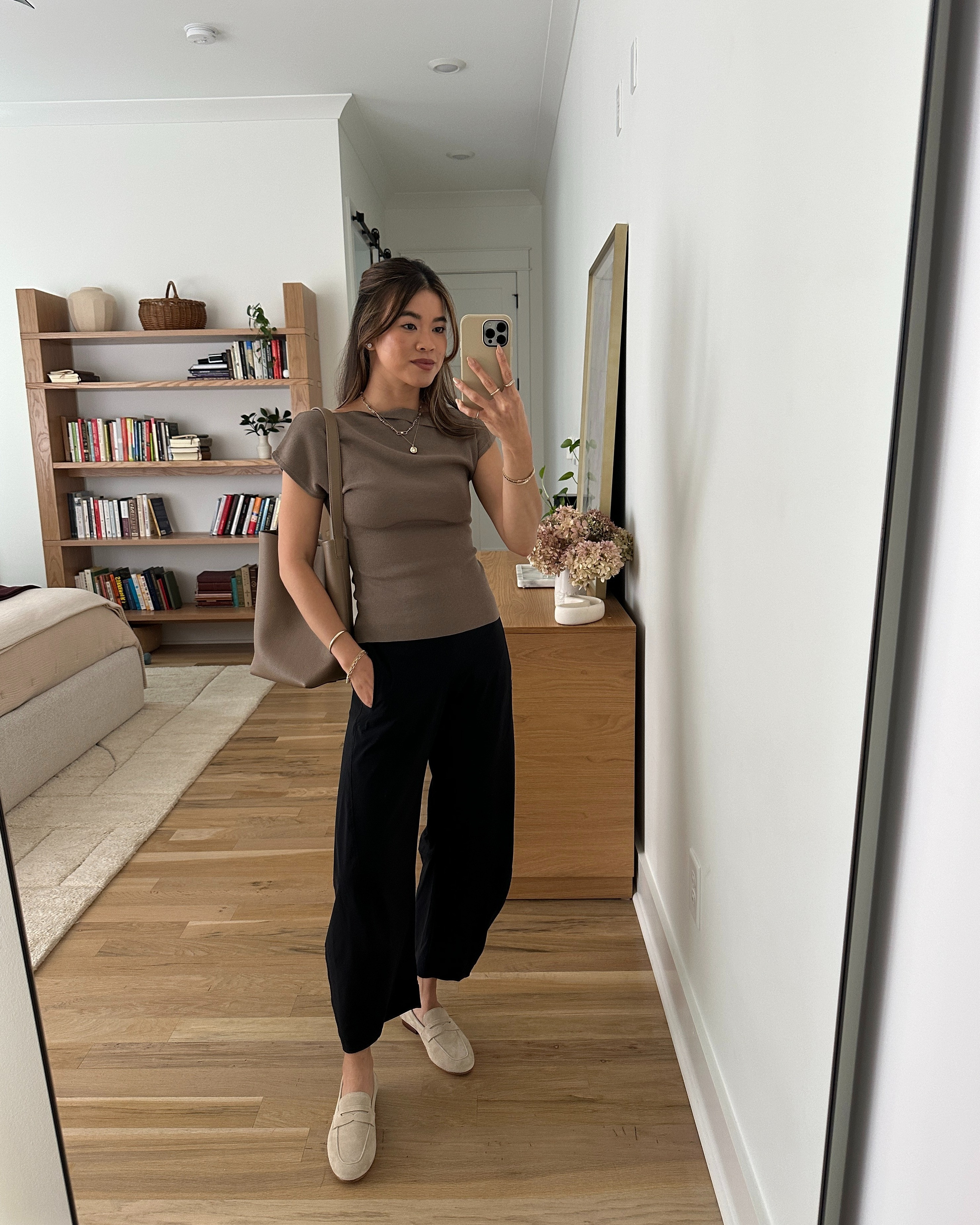 These barrel pants from @Ruti are so cute! I love that they come in petite sizes.

Sizing info:
-Oak & Fort Asymmetrical off the shoulder cap sleeve sweater (Size XS in Desert Taupe) 
-Ruti The Petite On The Loose Work Pants (Size 0 petite in Black)

black pants, petite pants, black petite pants, fall pants, summer pants, barrel pants, summer outfit, fall outfit, vacation outfit, travel outfit, best petite pants, petite barrel pants, comfy pants, viral barrel pants, summer outfit, workwear outfit, work pants, petite work pants, tan top, work top

#LTKootd #LTKSeasonal #LTKPetite
