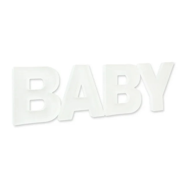 White Plastic Baby Letter Trays, 4 Pieces, by Way To Celebrate | Walmart (US)