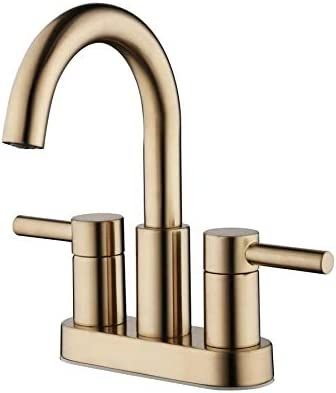 Jacuzzi Duncan Brushed Bronze 2-Handle 4-in Centerset WaterSense Bathroom Sink Faucet with Drain | Amazon (US)