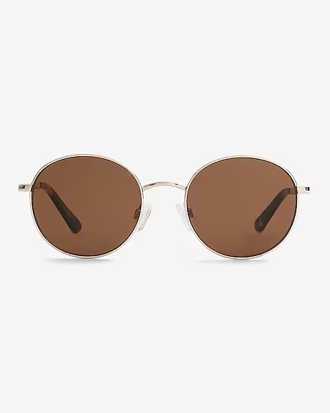 Round Wire Frame Sunglasses | Express