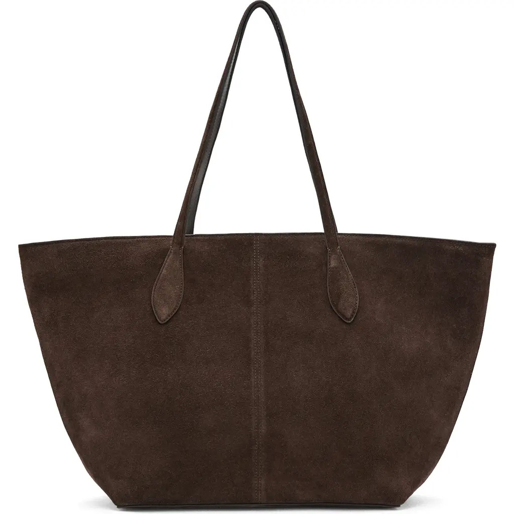 MANGO Suede Shopper Bag in Brown at Nordstrom | Nordstrom