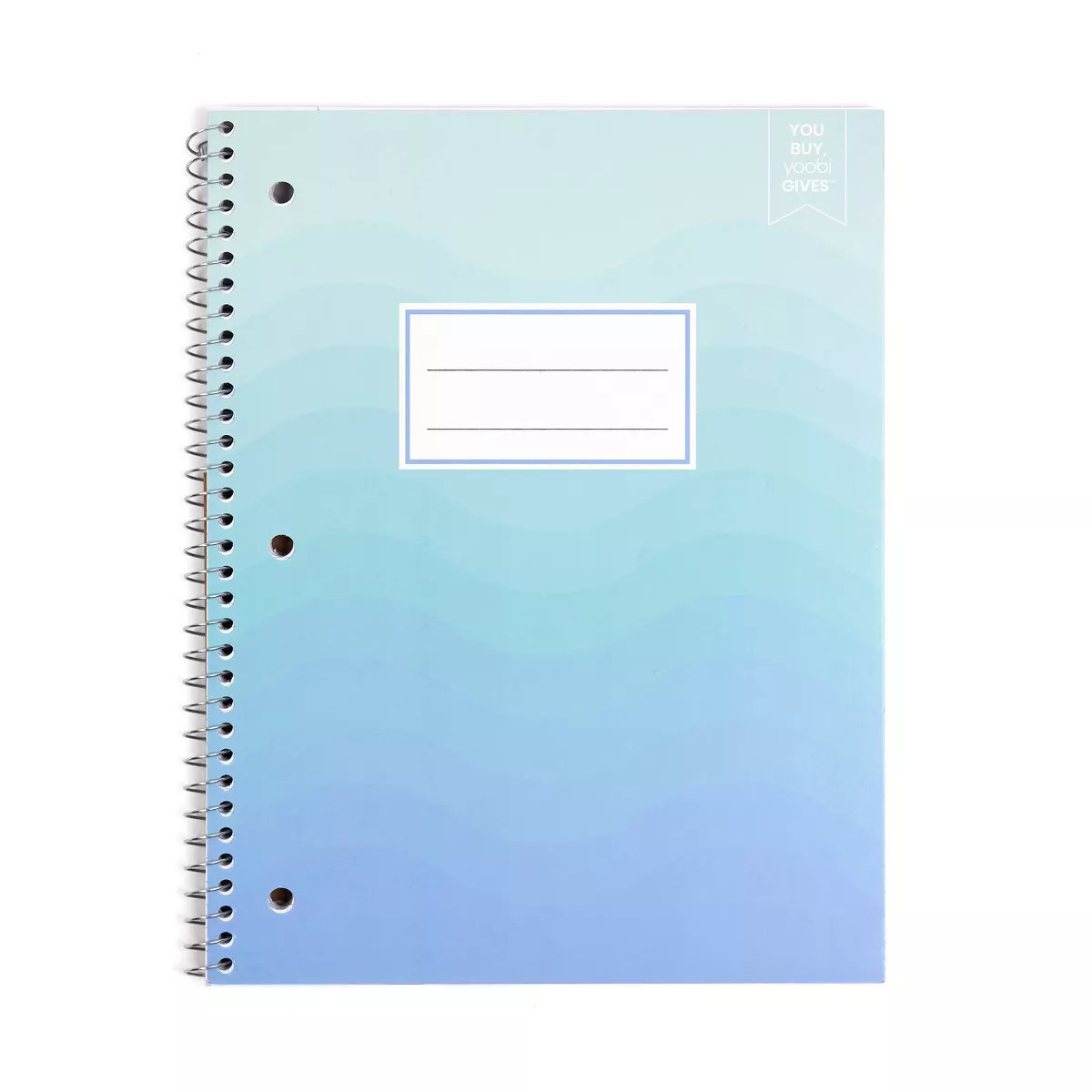 Yoobi Evolve 1 Subject Notebooks 8"x10.5" College Ruled Ocean Breeze Scallop | Target