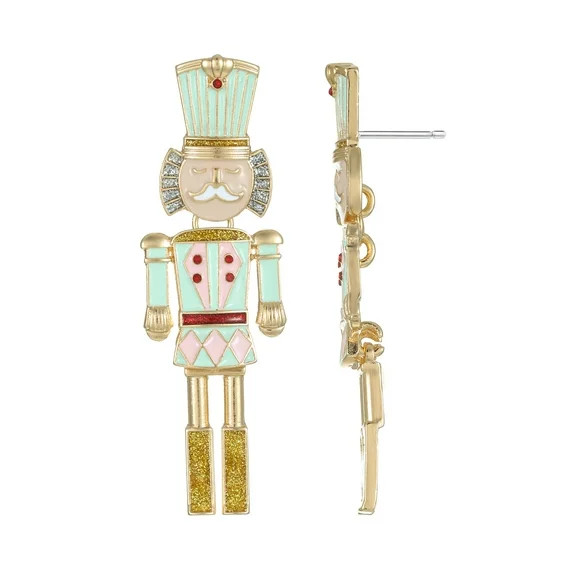 Holiday Time Nutcracker Earrings, 1 Pair | Walmart (US)