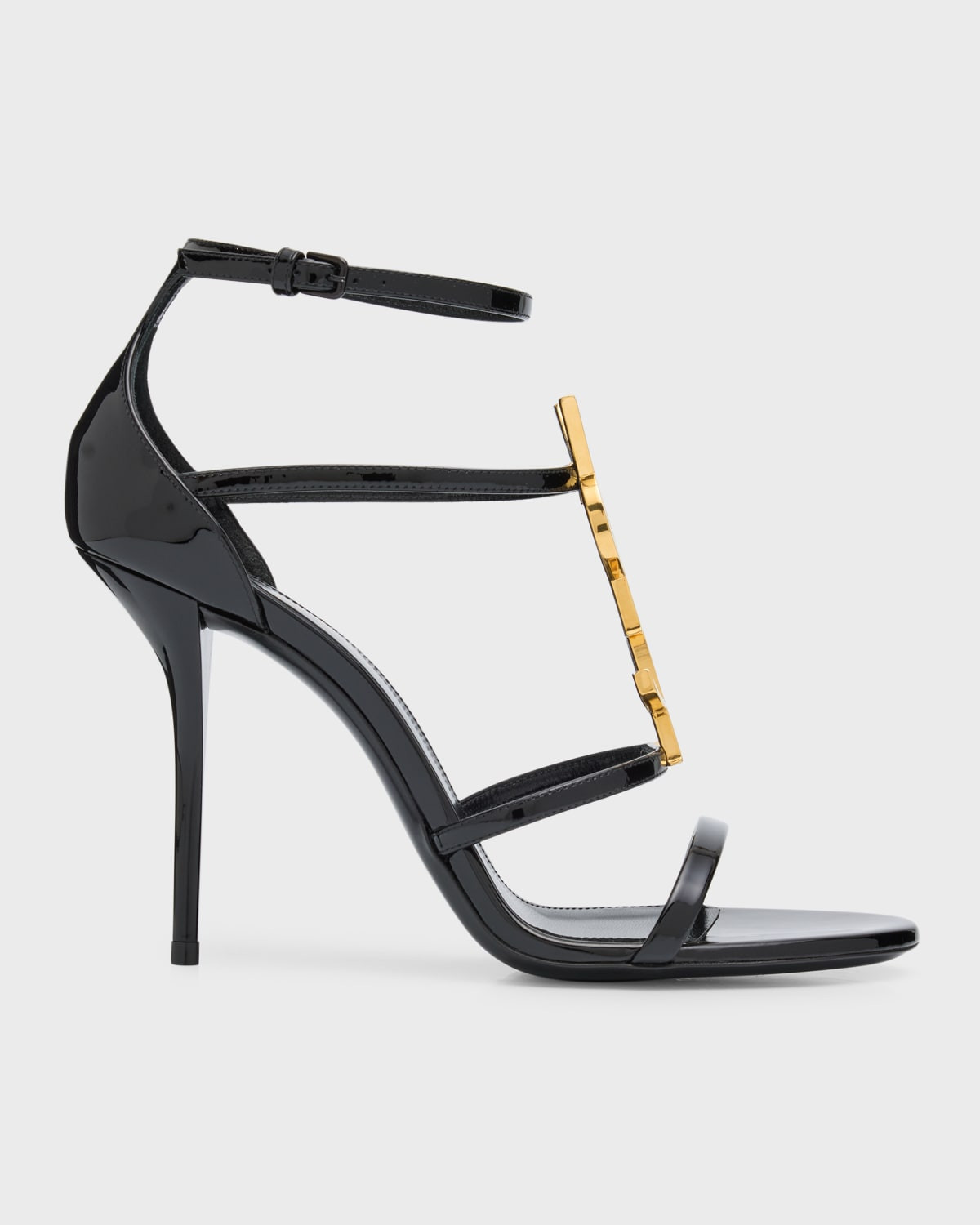 Cassandra YSL Medallion Stiletto Sandals | Neiman Marcus