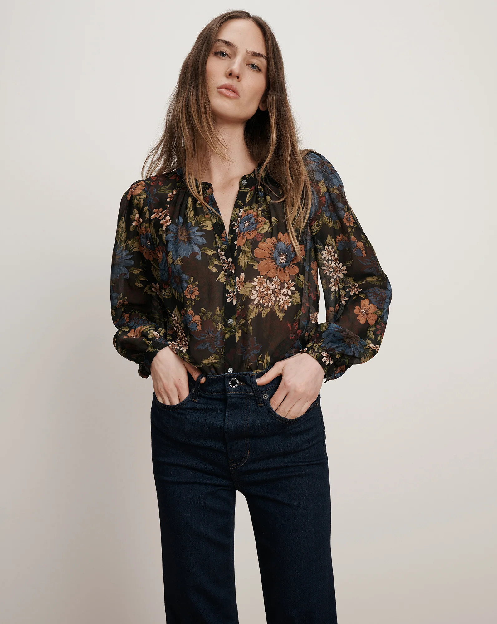 Ashlynn Silk Blouse | Veronica Beard