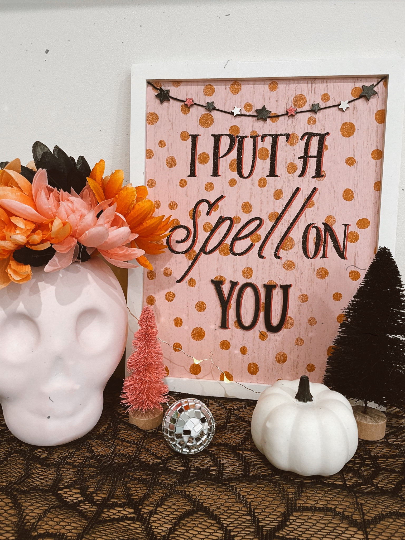 Pink Halloween decor from target 



Disco balls, kid friendly Halloween, cute not spooky, hocus locus, pumpkins, fall home decor, boho home decor, skulls, kid Halloween, target decor

#LTKhome #LTKHalloween #LTKSeasonal