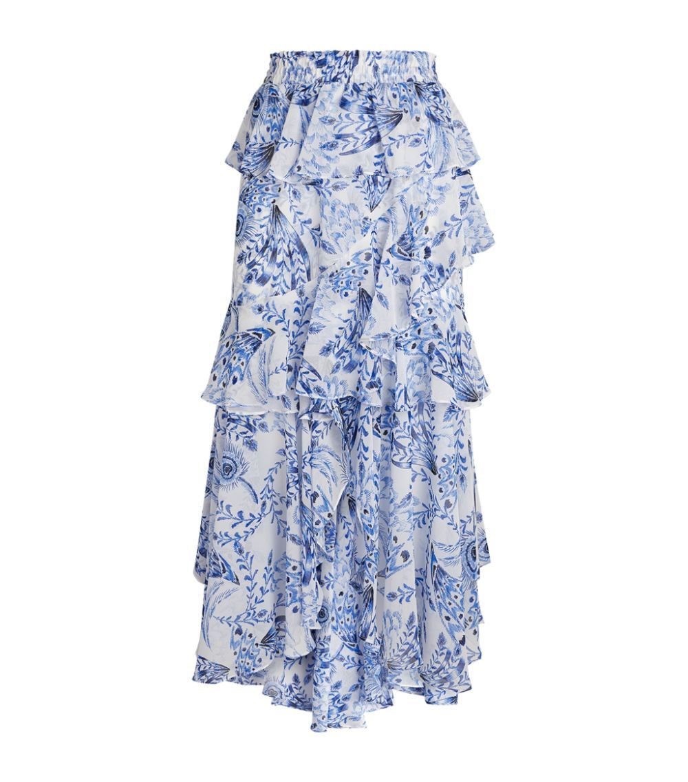 Misa Los Angeles Joseva Ruffle Midi Skirt | Harrods.com | Harrods