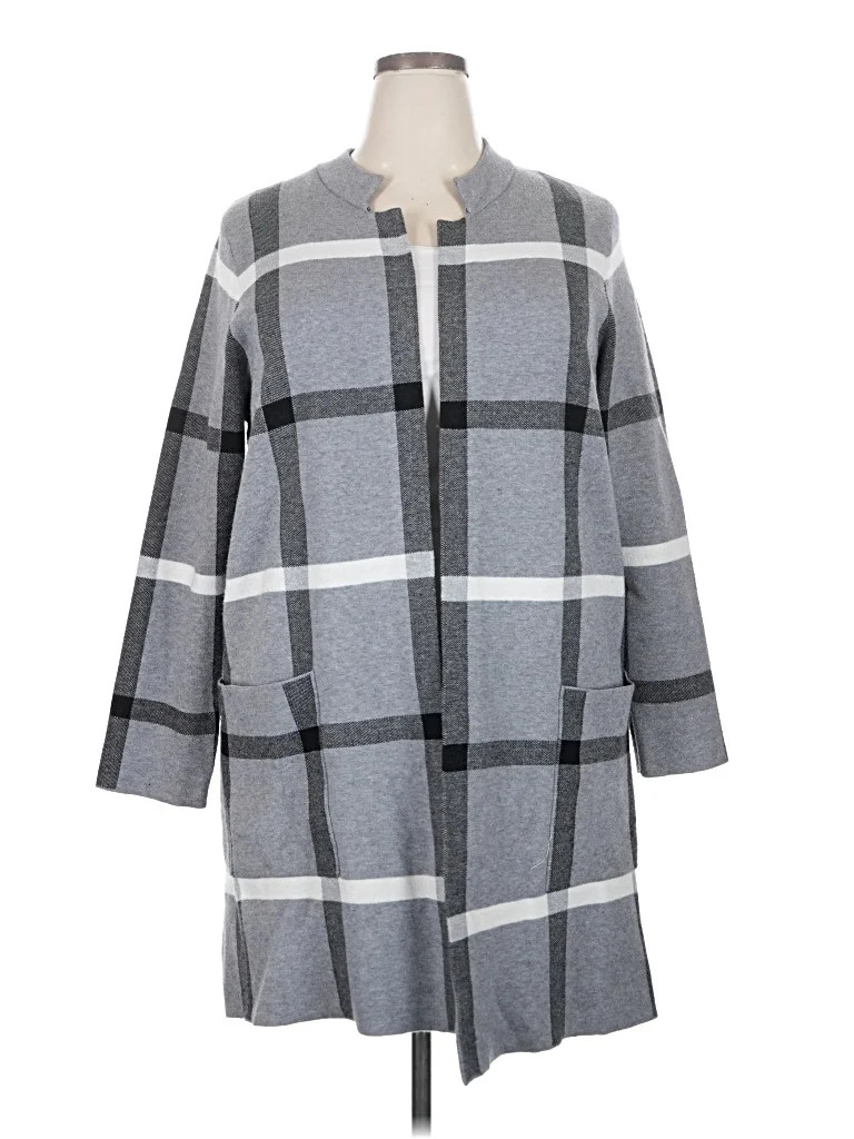 Tahari Gray Cardigan Size 2X - 75% off | ThredUp (US)