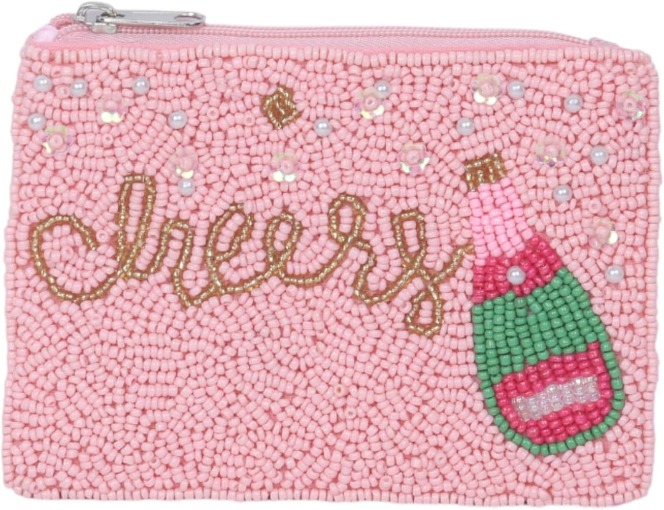 Ladies Fully CHERRY Beaded Coin Purse | Amazon (US)