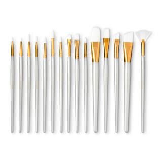 White Taklon 15 Piece Brush Pack by Craft Smart® | Michaels Stores