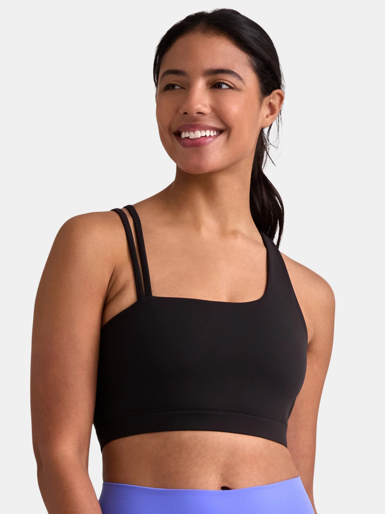 Avia Women's SoftSculpt One Shoulder Sports Bra, Sizes XS-XXXL | Walmart (US)