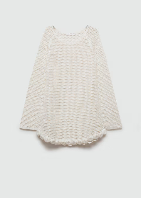 Floral crochet dress -  Women | Mango USA | MANGO (US)