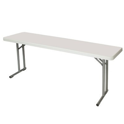 18"x72" Heavy Duty Seminar Folding Banquet Table Speckled Gray - Hampden Furnishings: Heat-Resistant, 700 lbs Capacity, No Assembly | Target