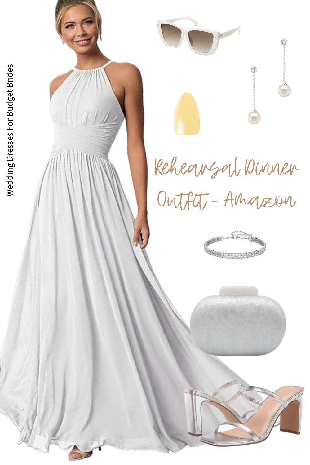 Affordable rehearsal dinner outfit idea from Amazon and Sephora for the bride to be. 

#whitedresses #halterneckdresses #summerdresses #bridedresses #summeroutfit 
#backyardweddings
#brideonabudget 
#affordablebridal #founditonamazonfashion 
#affordableweddingdresses
#affordableweddingdress
#weddingonabudget

#LTKWedding #LTKSeasonal